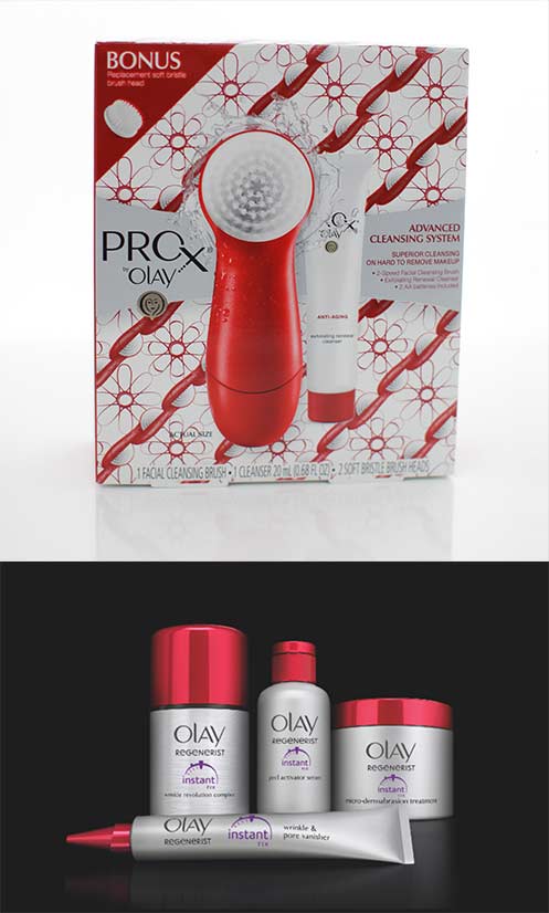 ProX by Olay Advanced Cleansing System and the Olay Regenerist Instant Fix Collection