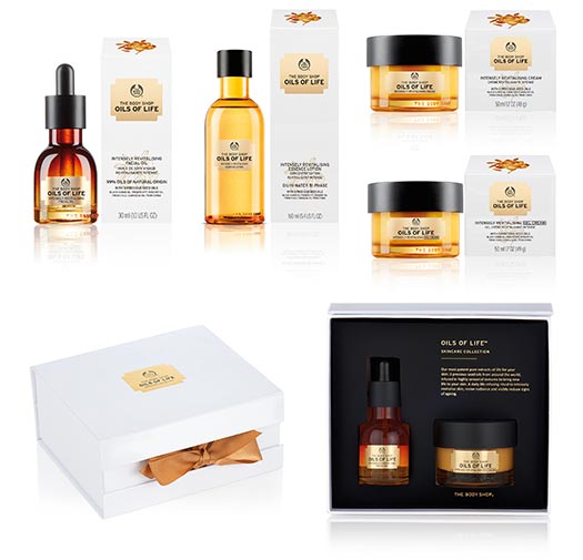 The Body Shop Oils of Life products
