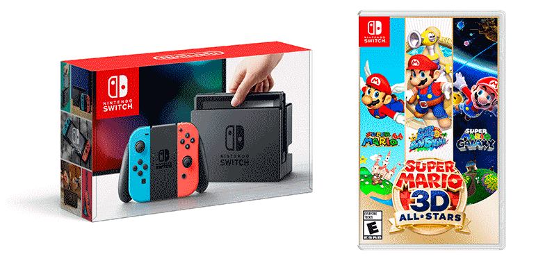 Nintendo Switch and Super Mario Brothers