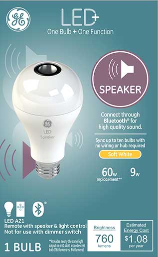 GE LED+ Speaker Bulb