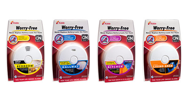 Kidde’s 10-year Worry Free Alarms