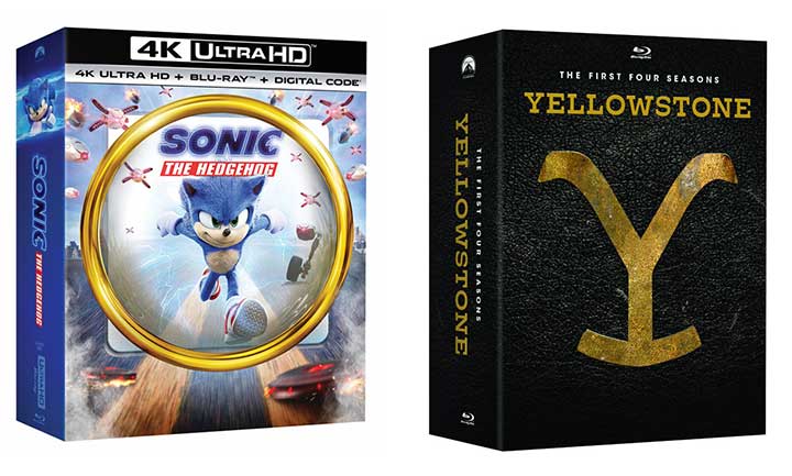 Sonic the Hedgehog Limited Edition Collector’s 4K Blu-ray and Yellowstone