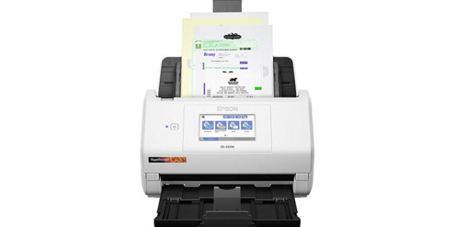 Epson RapidReceipt RR-600W Wireless Duplex Touchscreen Desktop Receipt and Color Document Scanner