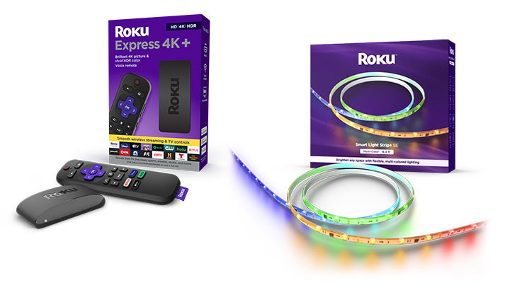 Roku Express 4K+ and Light Strip Plus SE