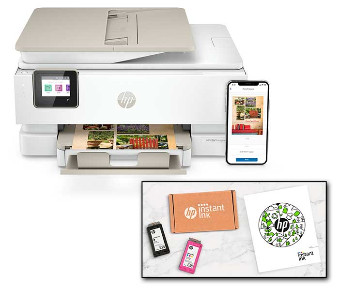 HP ENVY Inspire 7955e All-in-One Printer with Instant Ink and Paper Add-on Service