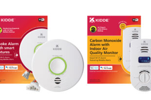 Smoke Alarm with Smart Features and Carbon Monoxide Alarm with Indoor Air Quality Monitor