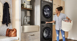 LG WashTower™ Single Unit Front Load 4.5 CU.FT Washer & 7.2 CU. FT. Heat Pump with Ventless Dryer