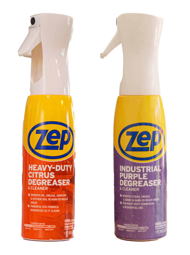 Zep Heavy-Duty Citrus Degreaser & Cleaner Mist and Zep Industrial Purple Degreaser & Cleaner Mist